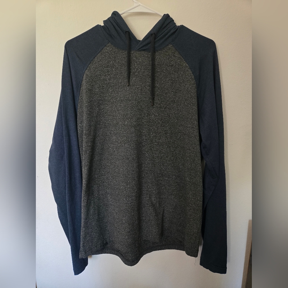 Performance Hoodie - Charcoal and Navy
